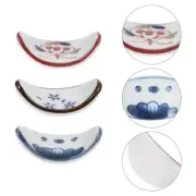 3 Pcs Decor Tenderizer Ceramic Chopstick Rest Tableware Stable Holder