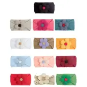 Baby Headband Soft Elastic Flower Hair Band for Newborn Toddler Turban Hairband
