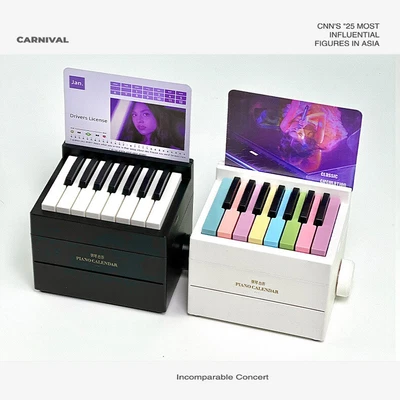 2025 New Yaya Olivia Rodrigo Music Sheet Toy Piano Table Calendar With drawer