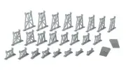 Bachmann - 26-Piece Graduated Trestle Set - N