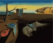 Paint by Numbers Kit 40x50cm with FRAME - The Persistence of Memory by S Dali