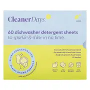Organic Cleaner Days Dishwasher Detergent Sheets Lemon 60pcs – Fresh, healthy organic delivery | Doorstep Organics