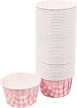 50pcs Paper Cake Cups High Temperature Resistant Muffin Liners for Baking Cupcakes Desserts Treats for Weddings Birthdays and Parties