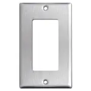 25 Single Rocker Metal Standard Kitchen Home Switch Outlet Cover Face Wall Plate