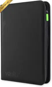 9-Pocket Trading Card Zip Binder, 360 Cards, TCG, Sports, Black