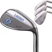 LAZRUS Premium Forged Golf Wedge Set for Men - 52 56 60 Degree Golf Wedges + Milled Face for More Spin - Great Golf Gift