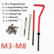 Damaged Thread Repair Tool Helical Coil For Car Engine Block Restoring 25PCS