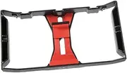 Mikinona Hand-held Phone Stabiliser Cell Phone Bracket Portable Phone Stand Holder Black Red Standard 1/4 Screw Hole for Tripod Mount