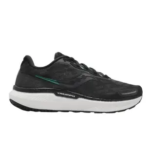 Saucony 慢跑鞋 Triumph 19 2E 寬楦 女鞋 索康尼 緩震 回彈 輕盈 能量回饋 透氣 黑 白 S1067910 [ACS 跨運動]