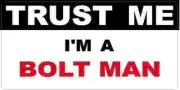 3 - Bolt Man Trust Me Tool Box Hard Hat Helmet Sticker H415