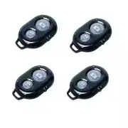 Bluetooth Shutter Remote Selfie Control Button Monopod Iphone Camera Phone 4pcs