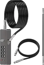Combination Bike Lock Cable - Bike Lock Cable,Weatherproof Uncuttable High-Security Chain Combination for Travel Storage Commuting Outdoor Gate Motorcycle Campus