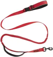KONG Reflective Shock Absorbing Hands-Free Bungee Dog Leash 6' (Red) NEW