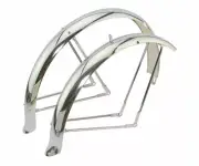 NEW! ORIGINAL 26" LOWRIDER FLARED STANDARD BALLON FENDER SET IN CHROME.