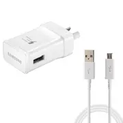 Genuine Samsung Fast Wall Charger Adapter Micro USB Cable Cord Galaxy S6 S7 W