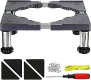 uxcell Mini Fridge Stand, 4 Strong Feet Laundry Stand Base Multi-Functional Adjustable Base Tray Anti-Vibration for Refrigerator Washing Machine Dryer Dishwasher AC, 5.5"-6.7" Height
