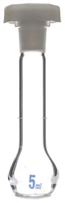 Eisco Labs 5ml Volumetric Flask with 10/19 Stopper - Class A Borosilicate Glass