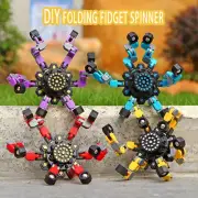DIY Fidget Gyro Toys Transformable Chain Robot Fingertip Spinner Stress Relief