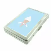 Ice Cream Em1 Cigarette Case with Built in Lighter Metal Wallet