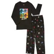 Wonder Nation Boys Astro Long Sleeve Top and Pants, 2-Piece Pajama Set XL 14-16