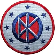 [Rock Off officially licensed products] Dead Kennedys Logo And Stars Woven Patch One Size