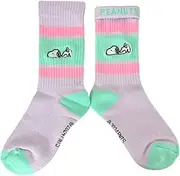 スモール・プラネット(Small Planet) Peanuts Snoopy Sleep Colorful Lined Socks