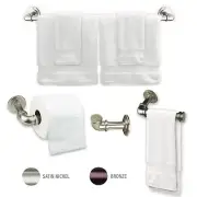 Industrial Pipe Design 4-Piece Bathroom Hardware Accessories Set