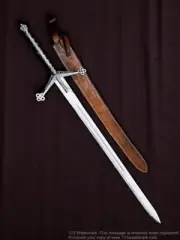 Scottish Claymore Sword with Sheath Handmade Carbon Steel 38" Long Medieval Gift