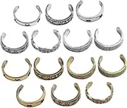 [DEARMAMY] 14pcs Quit Feet Toe Ring Rings Hoops Gold Earrings for Women Hoops Gold Thumb Silver Turquoise Toe Women Anklets Finger Feet Knuckle