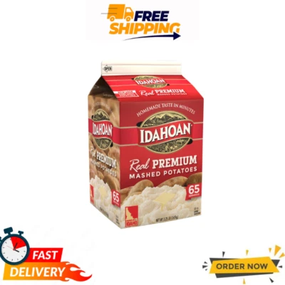 Idahoan Real Premium Mashed Potatoes 3.25 lbs – Fluffy & Easy to Make