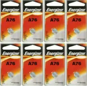 Button Cell Type LR44 A76 AG13 Battery Energizer 8 Pcs