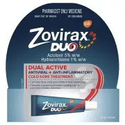 Zovirax Duo Cold Sore Treatment Cream 2g