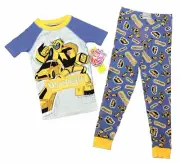 Cartoon Network Transformers Animated Bumblebee 2-Piece Pajama Set Boys Size 7