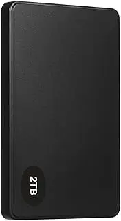 2TB USB3.0 Mobile Hard Disk Portable Mechanical Hard Drive High-Speed Transmission Large Capacity Plug and Play Black