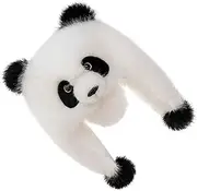 [Montesy] Cartoon Panda Earflap Hat for Kids Adults Soft & Comfortable Plush Designing Parent Child Warm Bonnet Caps Windproof