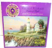 Thomas Kinkade 1000 Pc Jigsaw Puzzles "Victorian Light" Glow in the Dark 27x20in