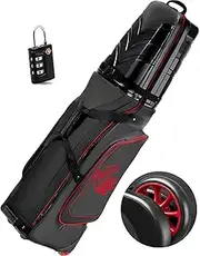Yamato Oversized Golf Travel Bag with Abs Hard Shell Top Travel Golf Bags for Airlines with Wheels Golf Travel Case (Travel Bag Large)