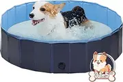 OFCASA Foldable Dog Pet Bath Pool Collapsible Dog Pet Pool Bathing Tub Kiddie Pool Doggie Wading Pool for Puppy Small Medium Large Dogs Cats and Kids (S-Blue)