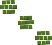 CANIGHT 3sets Small Turf Artificial Grass Mat Fake Turf for Garden Landscape Decor DIY 10pcs*3