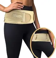 Sacroiliac SI Hip Belt for Women and Men That Alleviate Sciatic, Pelvic, Lower Back and Leg Pain, Stabilize SI Joint | Trochanter Belt | Anti-Slip and Pilling-Resistant (Nude, Regular)