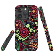 For iPhone 15 Pro Max Case, Shielding Cover, Dotted Abstract Painting