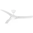 Aqua V2 52" DC Hunter Pacific Ceiling Fan and LED Light in White