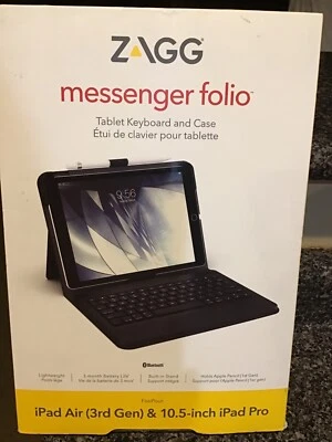 Zagg Messenger Folio 10.5-inch Ipad Pro tablet keyboard case