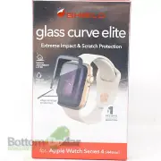 Zagg Glass Curve Elite Black Screen Protector For Apple Watch Series 4 44mm