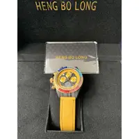 在飛比找蝦皮購物優惠-瑞士獨立製錶品牌 HENGBOLONG 悍龍 時尚鑲鑽三眼計