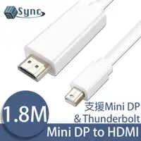 在飛比找PChome24h購物優惠-UniSync Mini DisplayPort公轉HDMI
