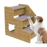 Dog Ramp for Bed 3-Level Wood Pet Stairs & Ramp for Medium/Small Dogs Old Cats D