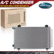 New A/C Condenser w/ Dryer & Bracket for Toyota Corolla Matrix 2003-2004 L4 1.8L