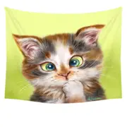 Cats Cute and Funny Faces Sweet Kitten Tapestry