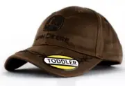John Deere Country Brown Oilskin Style Adjustable Hat TODDLER One Size NEW